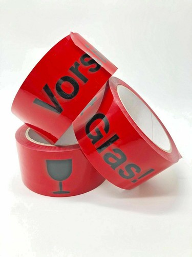 Vorsicht glas klebeband rot - vorsicht,