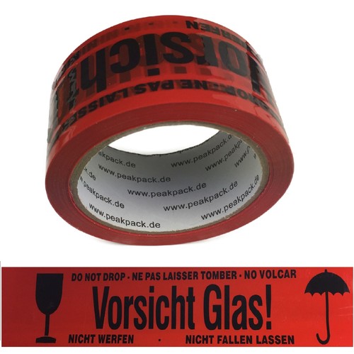 Rolle vorsicht glas 48mm x - vorsicht,