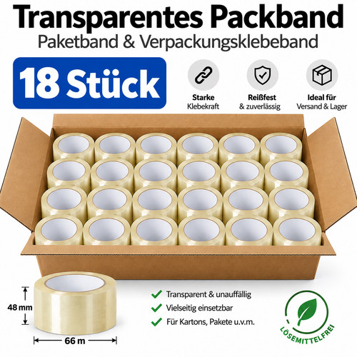 Rollen packband transparent - packband,