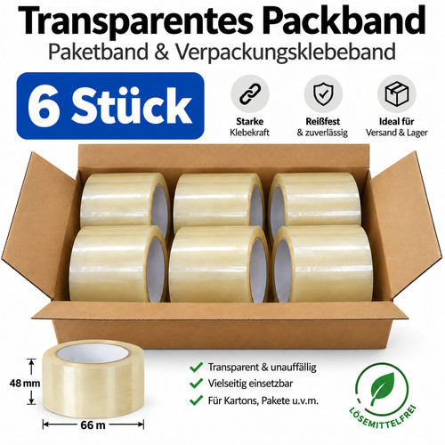 Transparentes packband mm - transparentes,
