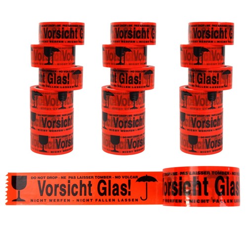 Klebeband vorsicht glas 66m - vorsicht,