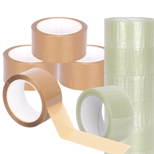 Klebeband transparent braun