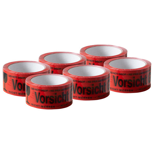 Klebeband vorsicht glas 48 - 6x,